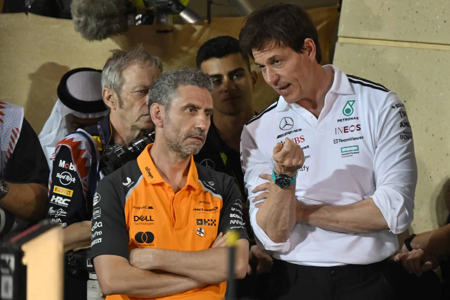 أندريا ستيلا قال إن تصرف نوريس لم يكن عادلاً مع نفسه (أ.ف.ب)