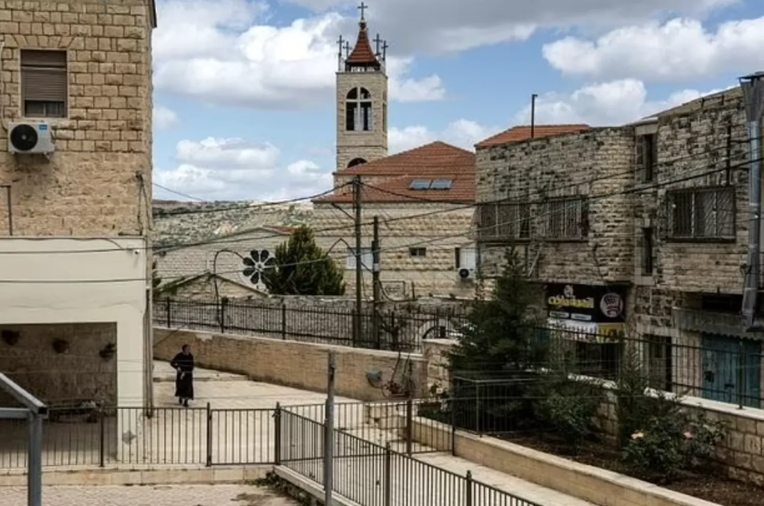 Residents of the West Bank town of Zababdeh say its church bells are often drowned out by the roar of Israeli air force jets headed for action nearby. - AFP

