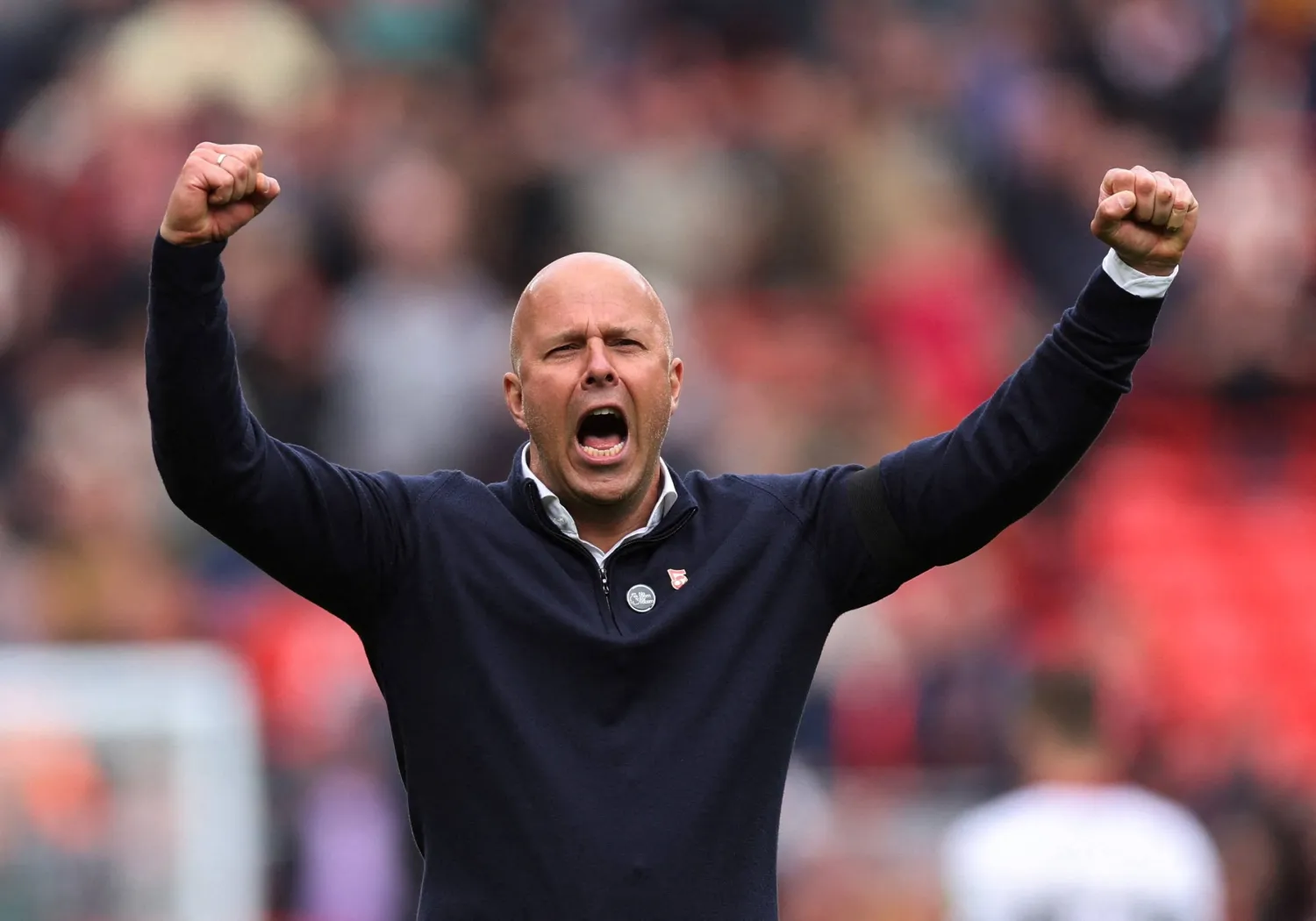 الهولندي أرني سلوت مدرب ليفربول (رويترز)