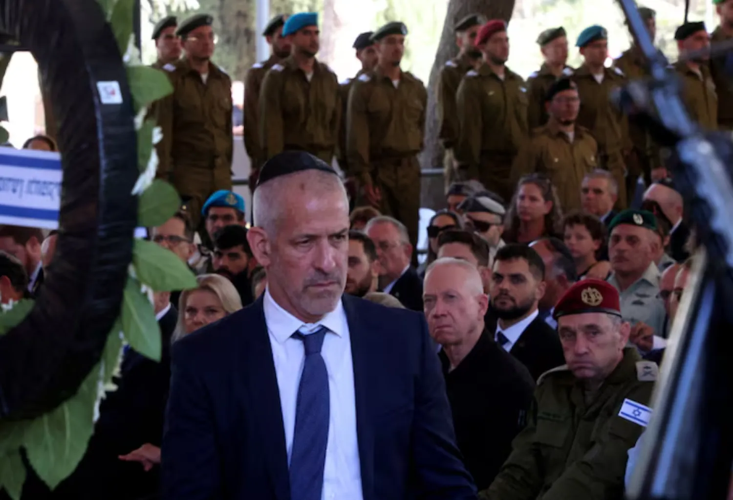 Israeli Security Agency director Ronen Bar attends a memorial ceremony of the Hamas attack on October 7 last year -. GIL COHEN-MAGEN/Pool via REUTERS/File 