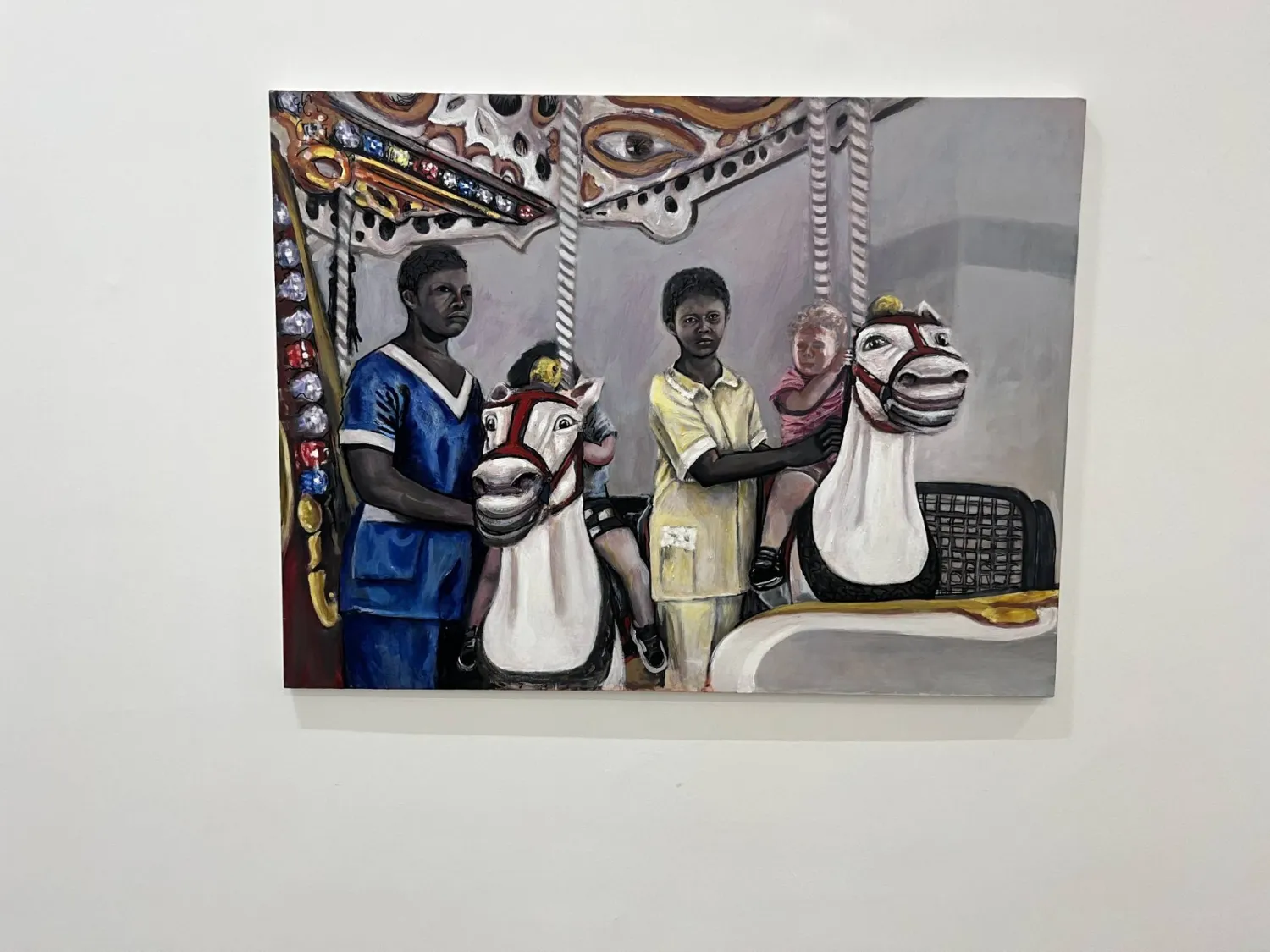 الطفولة تبرز في لوحات معرض «في الطريق إلى البيت» (الشرق الأوسط)