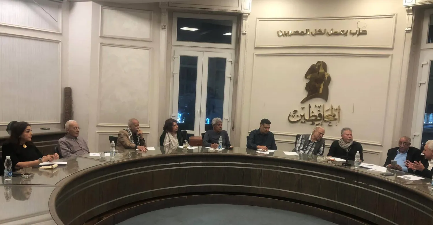 قياديو الحركة المدنية الديمقراطية يبحثون المشاركة في الانتخابات البرلمانية المقبلة داخل مقر حزب «المحافظين» (الحركة المدنية الديمقراطية)