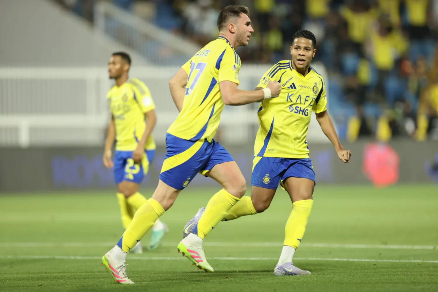 بلغ النصر بهذا الانتصار النقطة رقم 60 (تصوير: عدنان مهدلي)