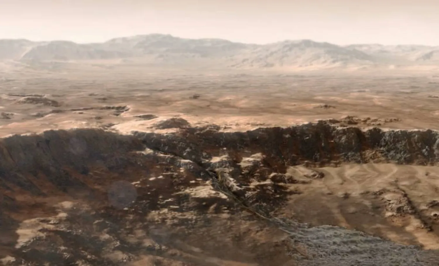 تضاريس تختلف جذرياً عن المشهد القاحل (ناسا)