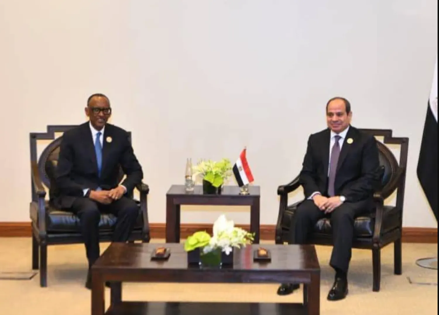 الرئيس المصري عبد الفتاح السيسي خلال لقائه رئيس رواندا بول كاغامي عام 2024 (أرشيفية - الرئاسة المصرية)