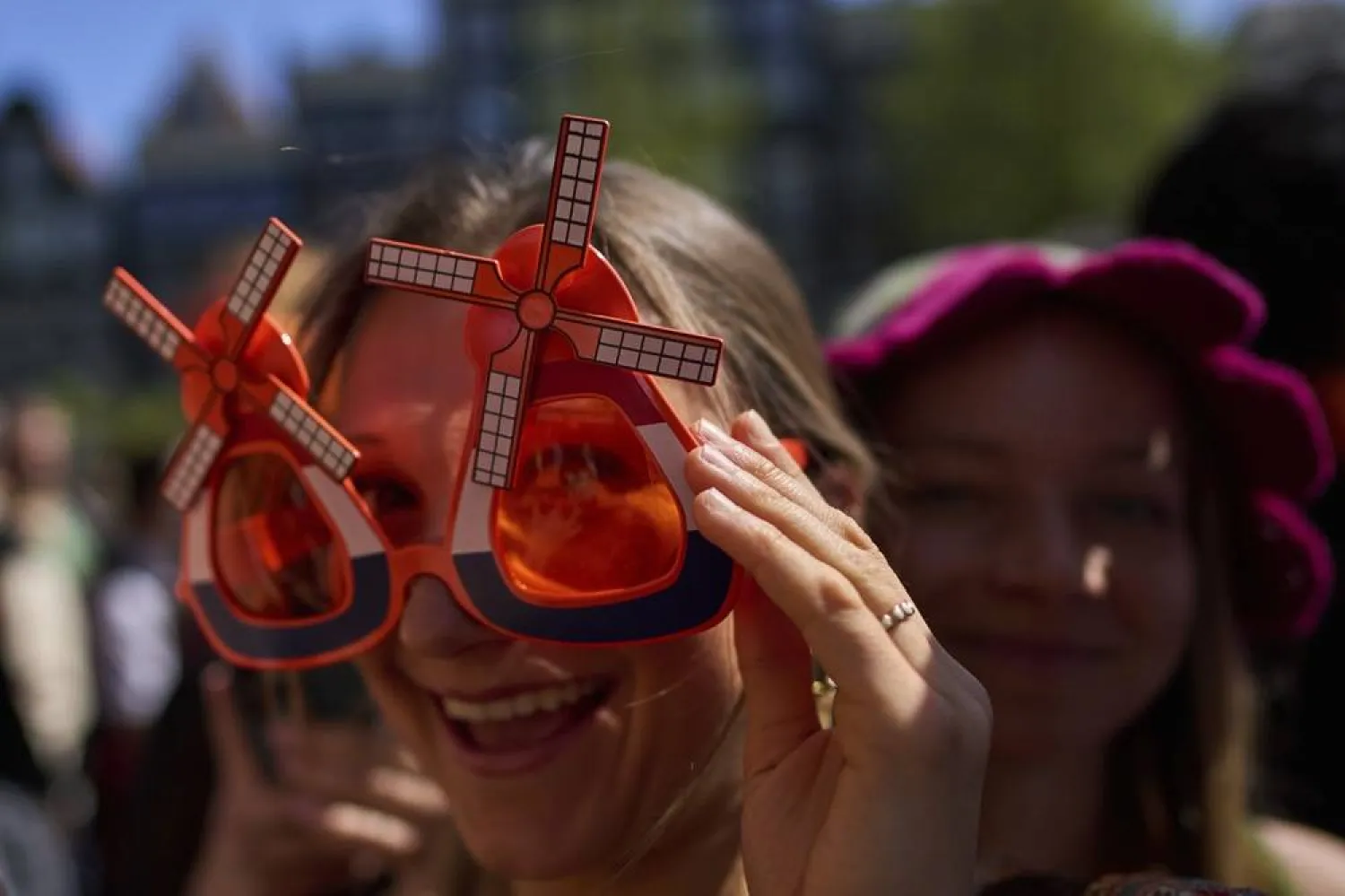 People celebrate King's Day in Amsterdam, Netherlands, Saturday, April 26, 2025. (AP) 