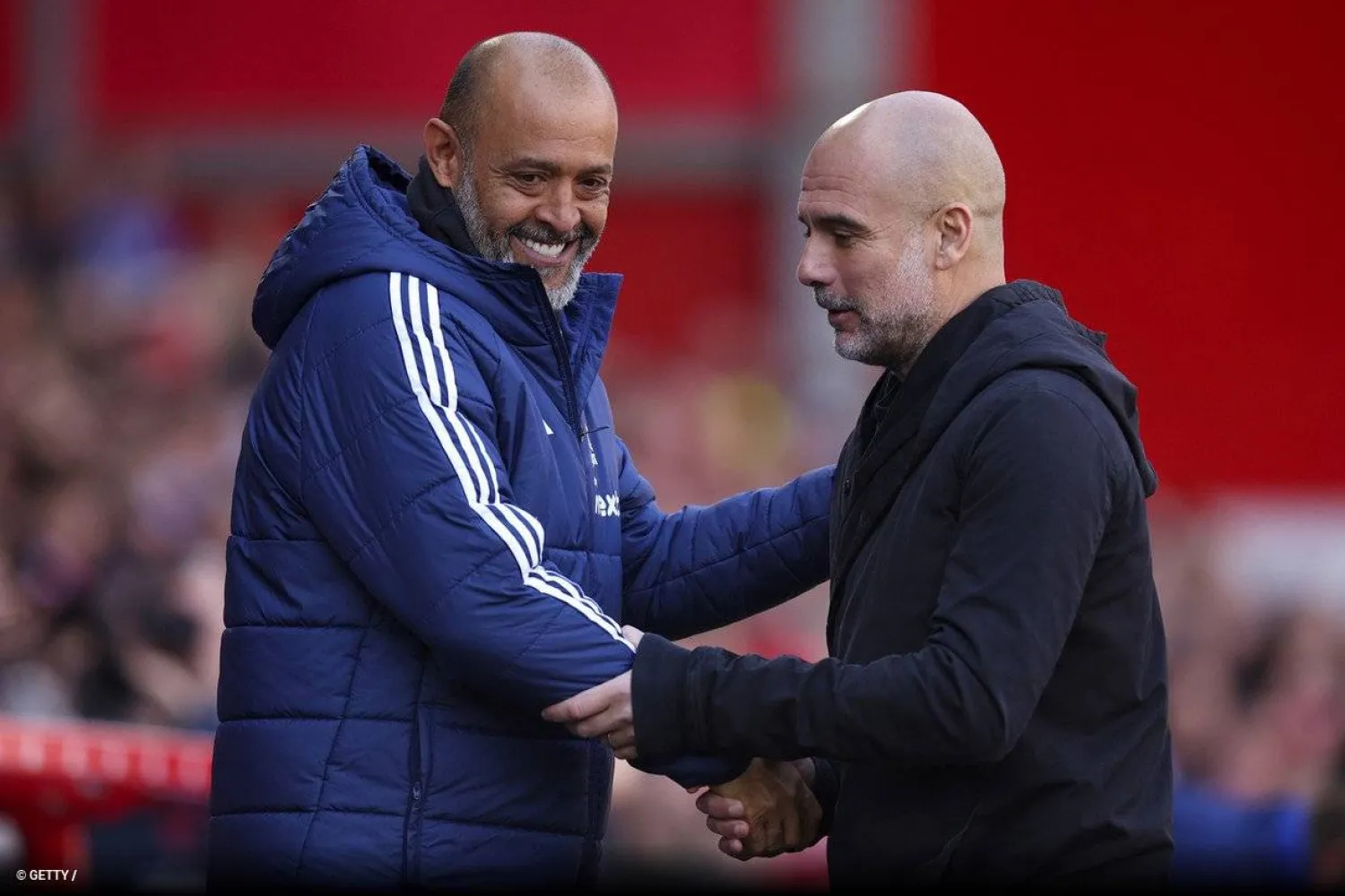 غوارديولا ونونو إسبريتو... لمن ستكون الضحكة الأخيرة؟ (غيتي)