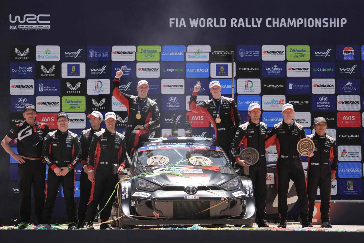 روفانبيرا أنهى الرالي بفارق أكثر من 53 ثانية عن بطل العالم سيباستيان أوجييه (أ.ف.ب)