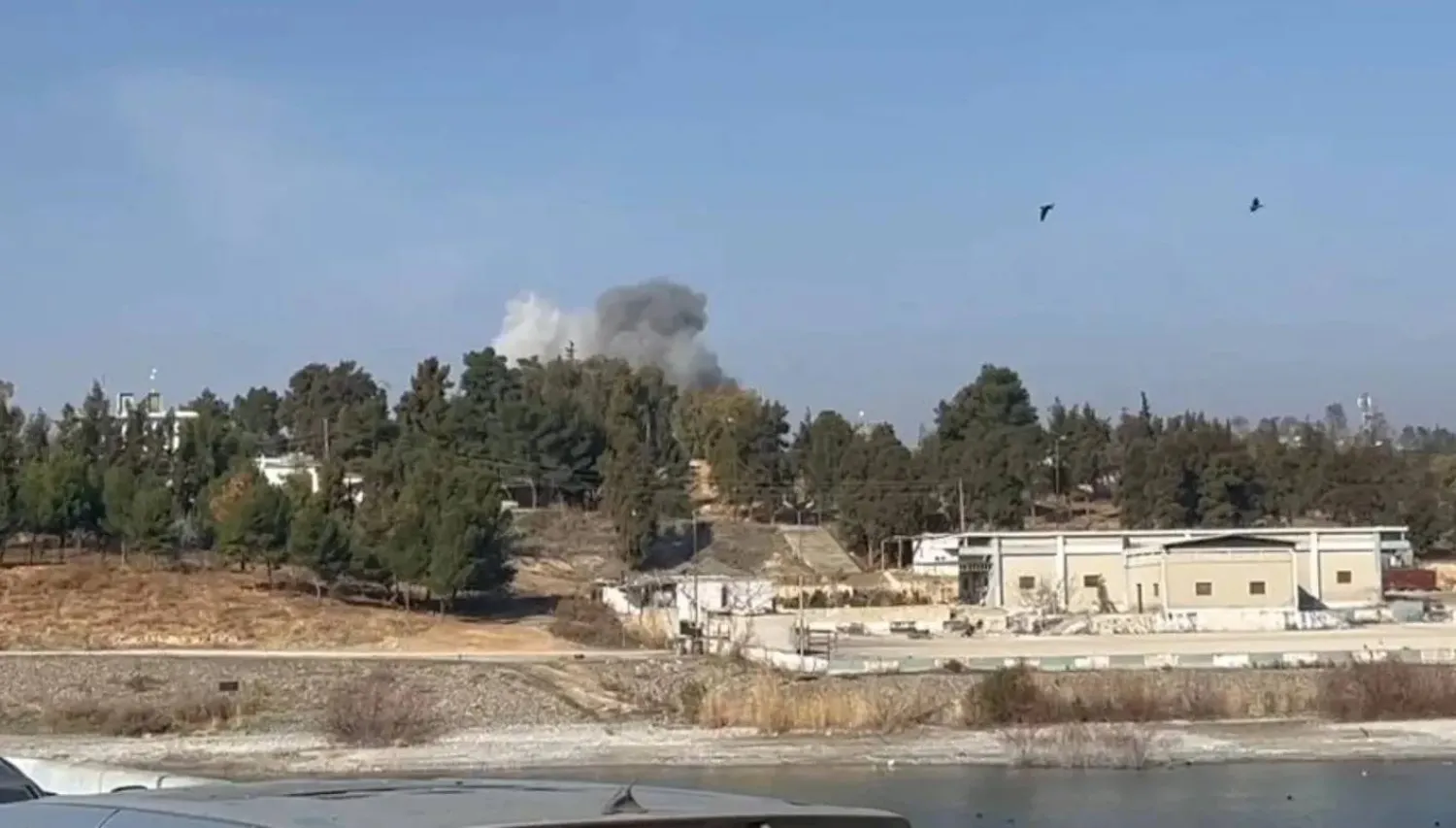 مسيّرة تركية تستهدف محيط سد تشرين شرق سوريا (متداولة)