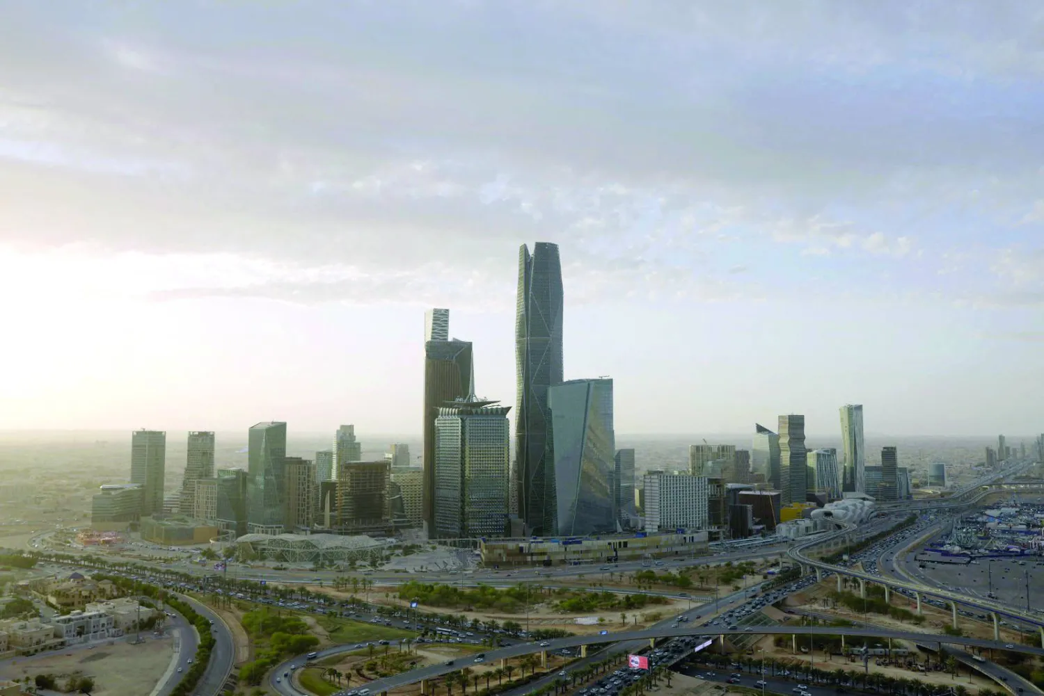 
مركز الملك عبد الله المالي في الرياض (رويترز)