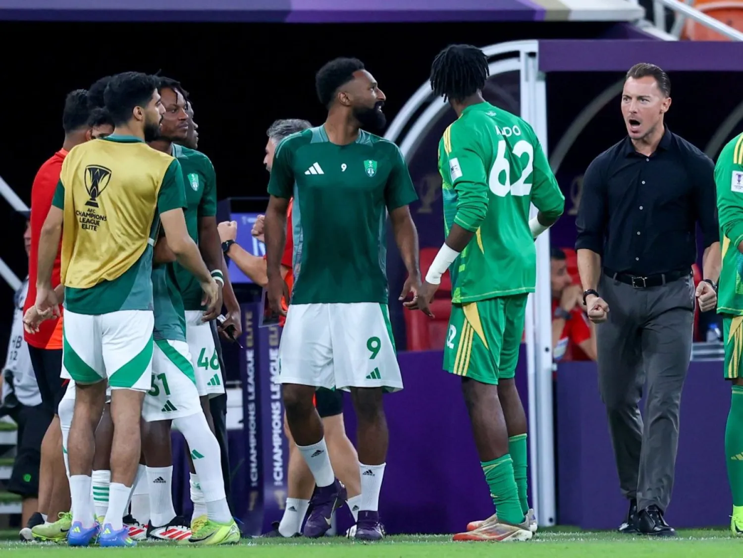 يايلسه كسب ثقة الأهلاويين وقادهم للنهائي الآسيوي (أ.ف.ب)