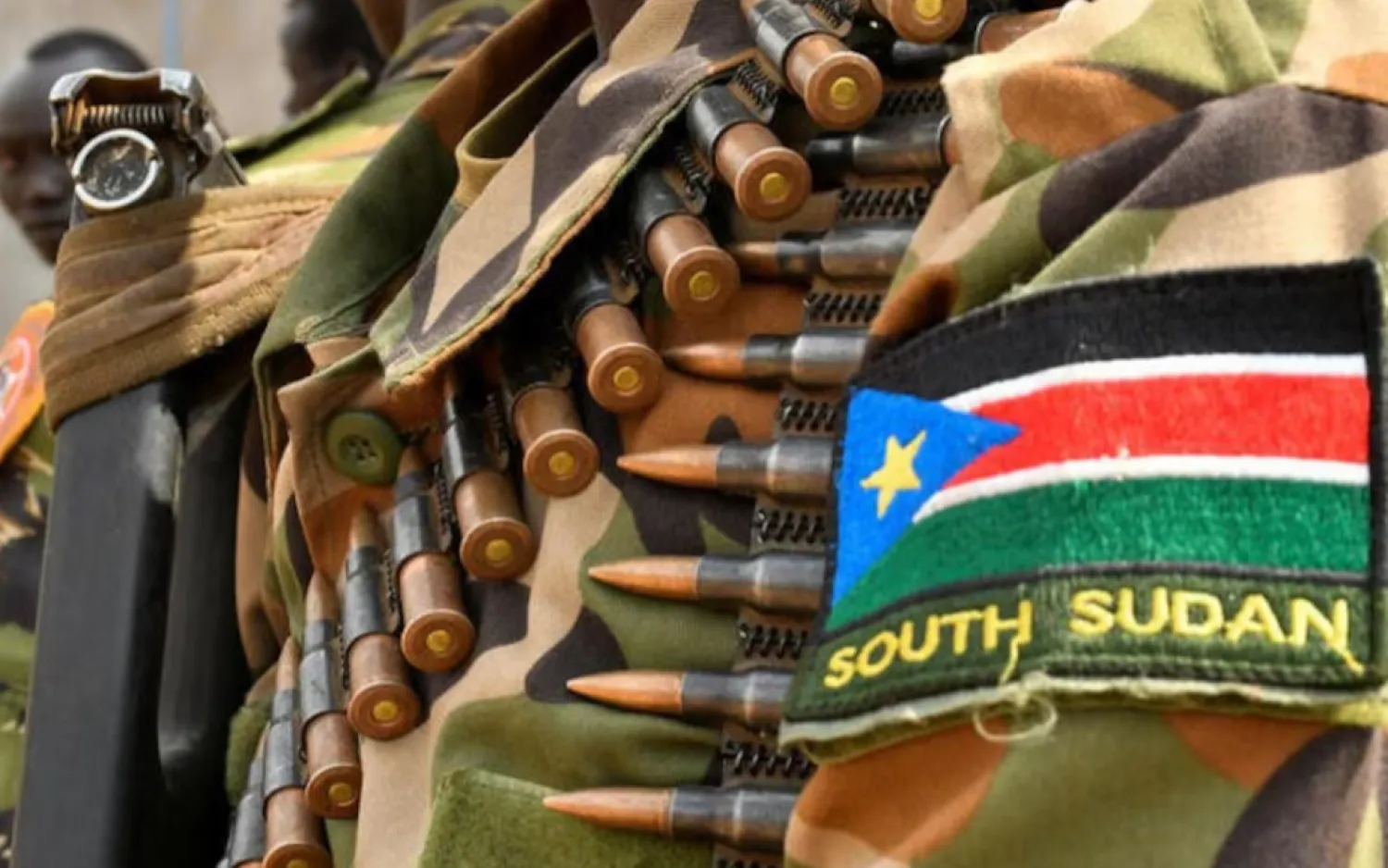 A South Sudanese soldier walks around the streets of Juba in a "show of force" ahead of Pope Francis' visit to the country this week in Juba, South Sudan February 2, 2023. REUTERS/Jok Solomun