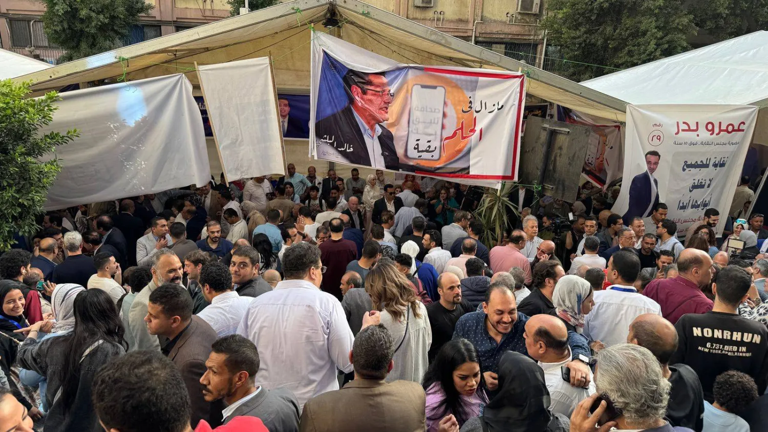 جانب من انتخابات «نقابة الصحفيين» المصرية (تصوير: عبد الفتاح فرج)