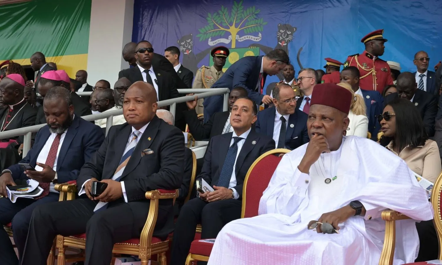 جانب من حفل تنصيب الرئيس الغابوني (مجلس الوزراء المصري)