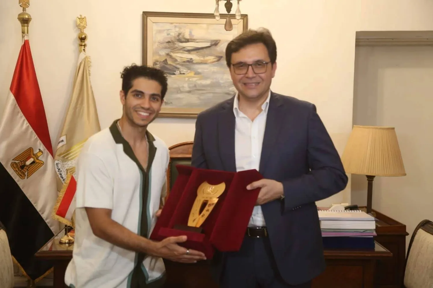 وزير الثقافة أكد دعم الفنانين المصريين في المهجر (وزارة الثقافة المصرية)