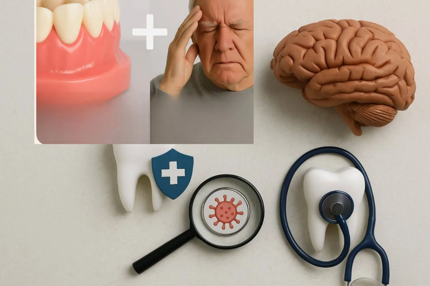 دراسة بريطانية رائدة تكشف العلاقة بين صحتي الفم والدماغ