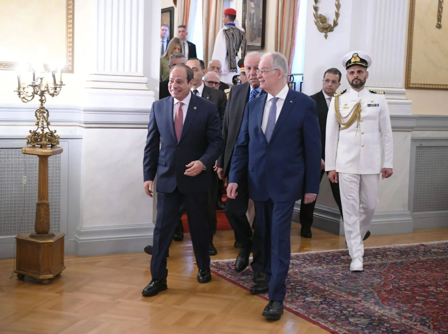 الرئيس اليوناني يستقبل الرئيس المصري (الرئاسة المصرية)