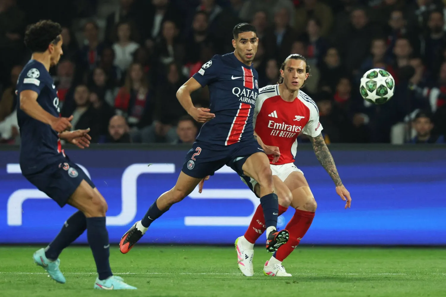 حسم باريس سان جيرمان تأهله إلى نهائي دوري أبطال أوروبا (أ.ف.ب)