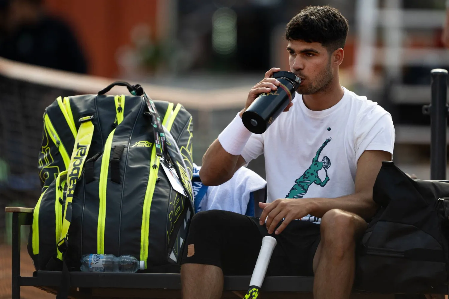 ألكاراس قال إنه عاد إلى أفضل حالاته بعد تعافيه من الإصابة (أ.ف.ب)