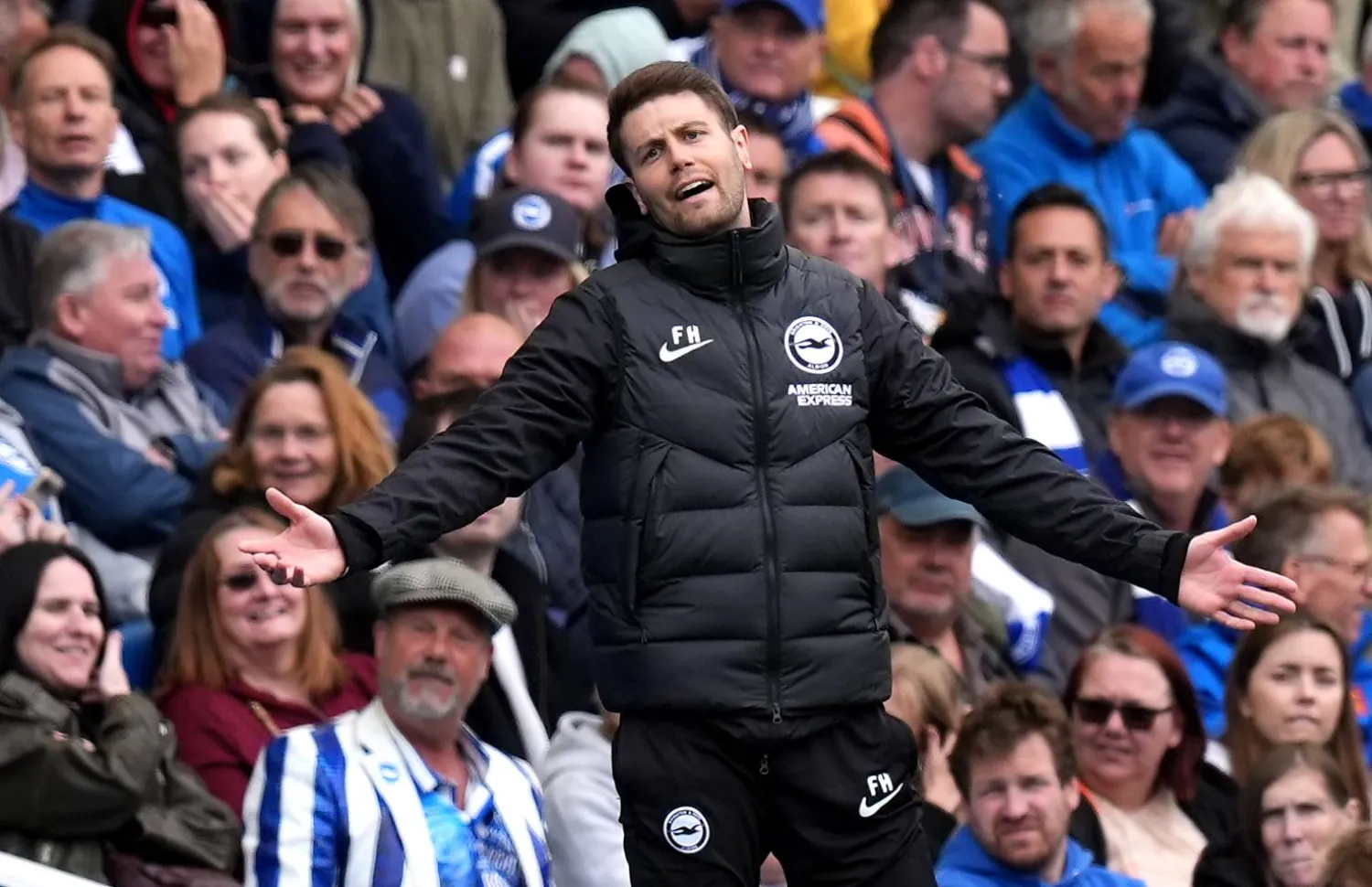 الألماني فابيان هورزيلر المدير الفني لنادي برايتون (د.ب.أ)