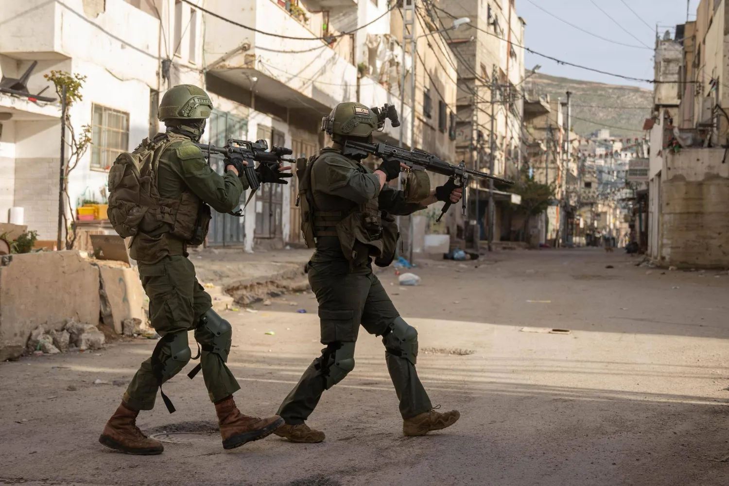 جنود إسرائيليون بشوارع الضفة الغربية خلال العمليات العسكرية (الجيش الإسرائيلي)