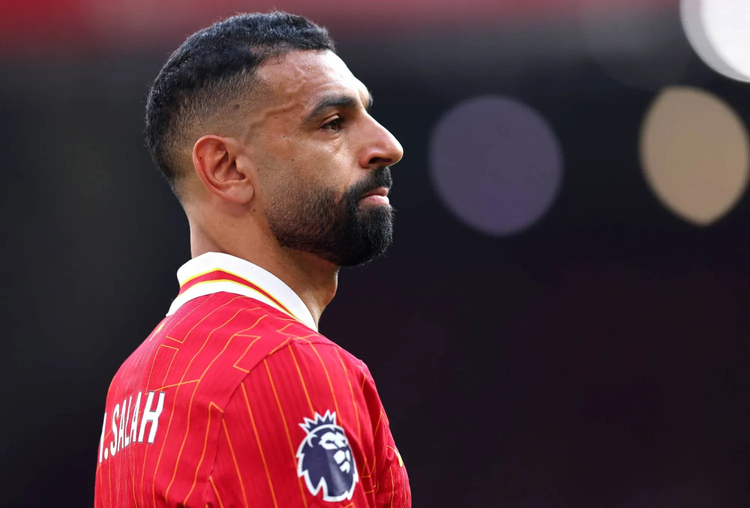 Mohamed Salah of Liverpool look on during the English Premier League soccer match between Liverpool FC and Arsenal FC, in Liverpool, Britain, 11 May 2025. EPA/ASH ALLEN