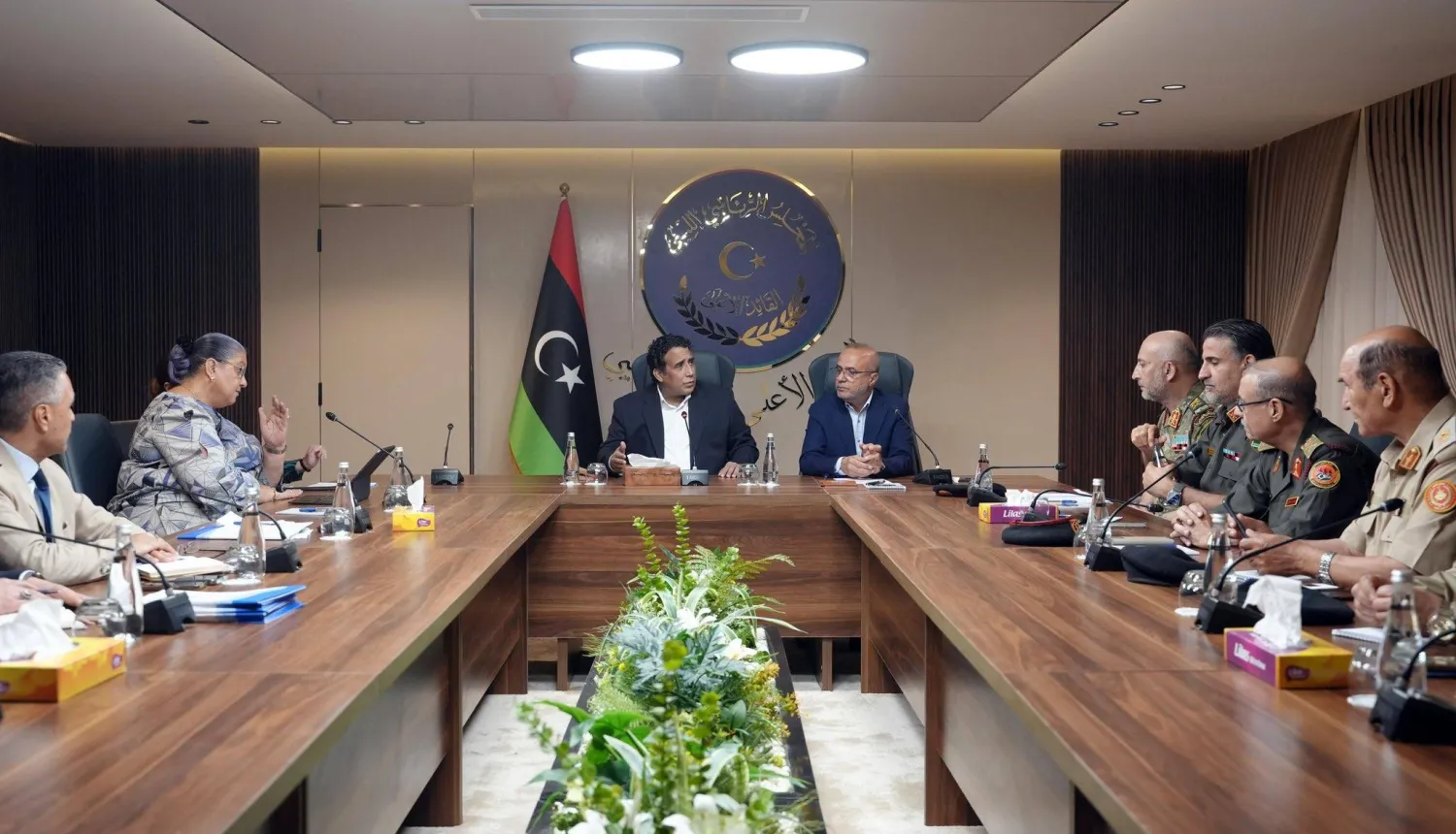 اجتماع «الرئاسي» الليبي مع البعثة الأممية وقيادات عسكرية بغرب البلاد (الرئاسي الليبي)