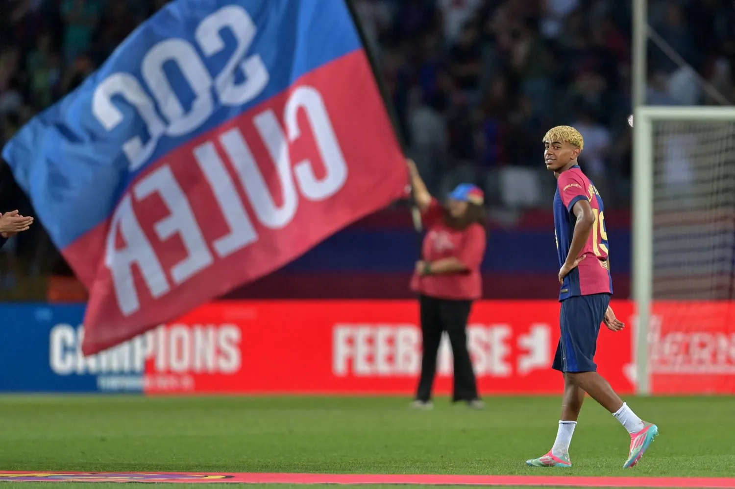 رغم تألق يامال وفرمين برشلونة يسقط أمام فياريال (أ.ف.ب)