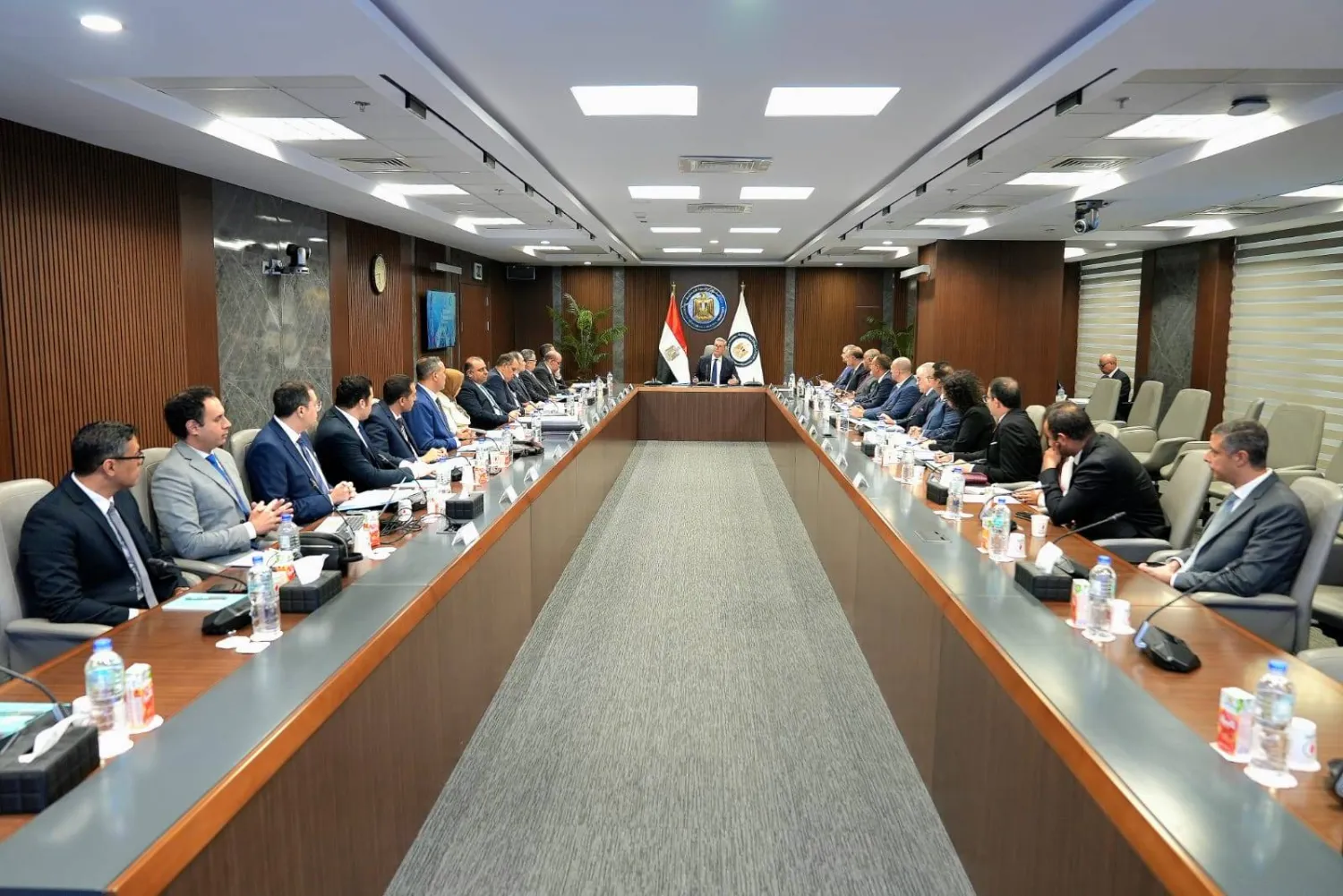 وزير البترول المصري كريم بدوي خلال حضوره الجمعية العامة لـ«شركة الحفر المصرية» (وزارة البترول المصرية)