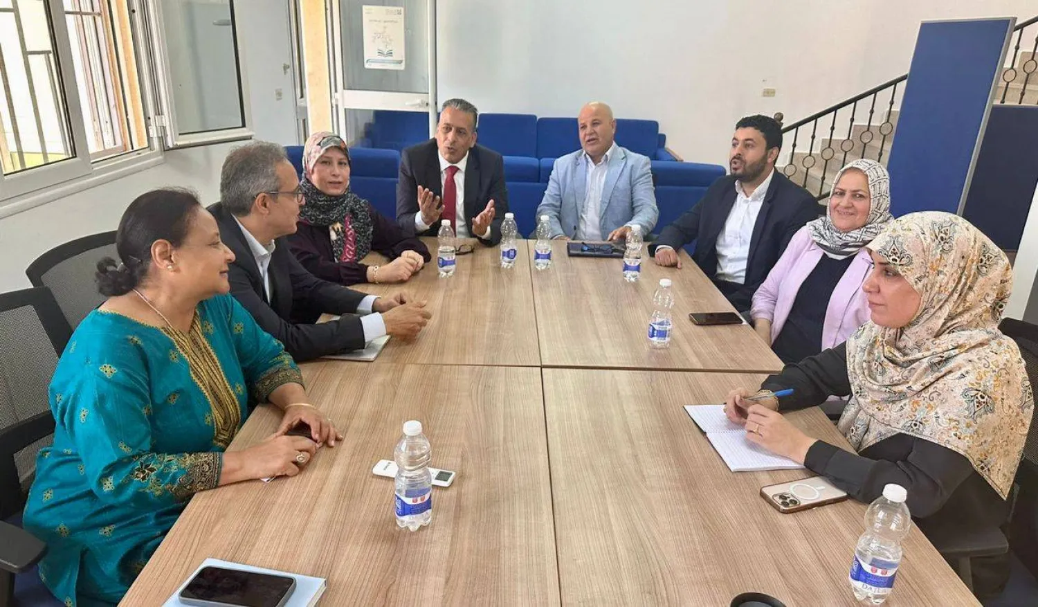 صورة وزعها مجلس النواب لاجتماع لجنته مع المكتب السياسي للبعثة الأممية