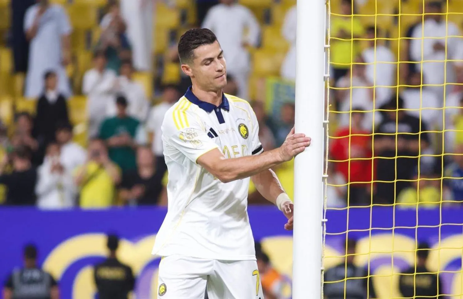 كريستانو رونالدو خلال مواجهة النصر والخليج (المصور: نايف العتيبي)