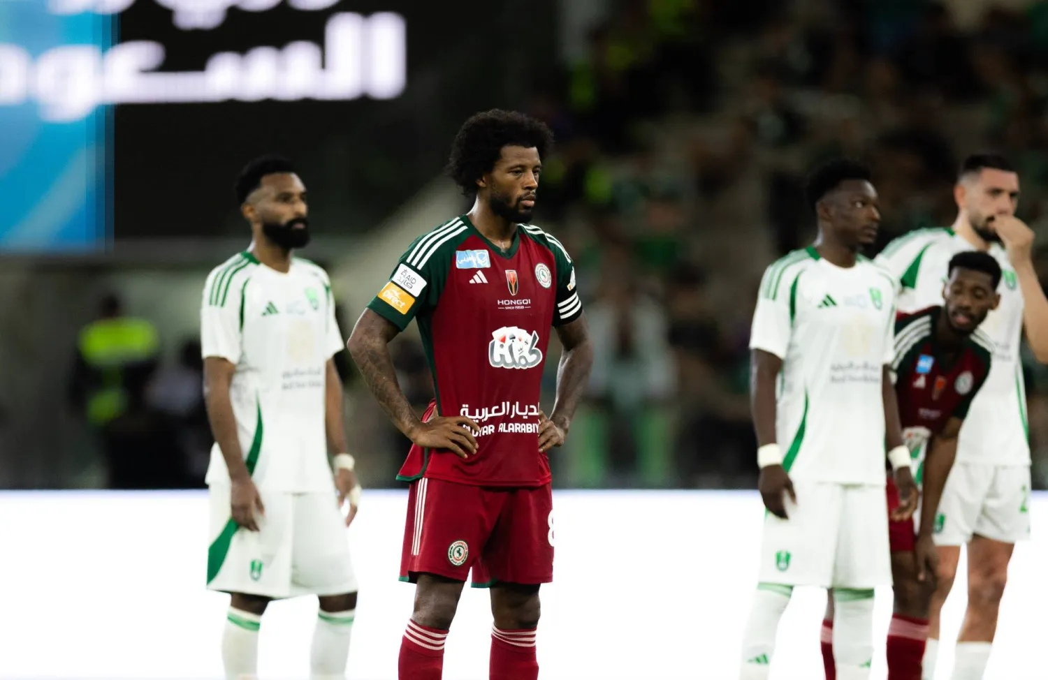 فينالدوم لحظة تسجيله الهدف الثاني من ركلة جزاء (نادي الاتفاق) 