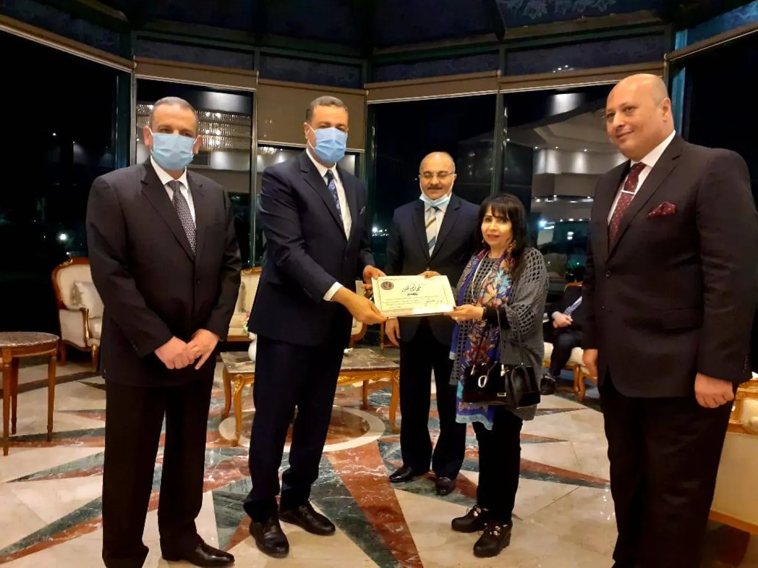 جانب من الاحتفاء بأحدث أعمالها (الشرق الأوسط)