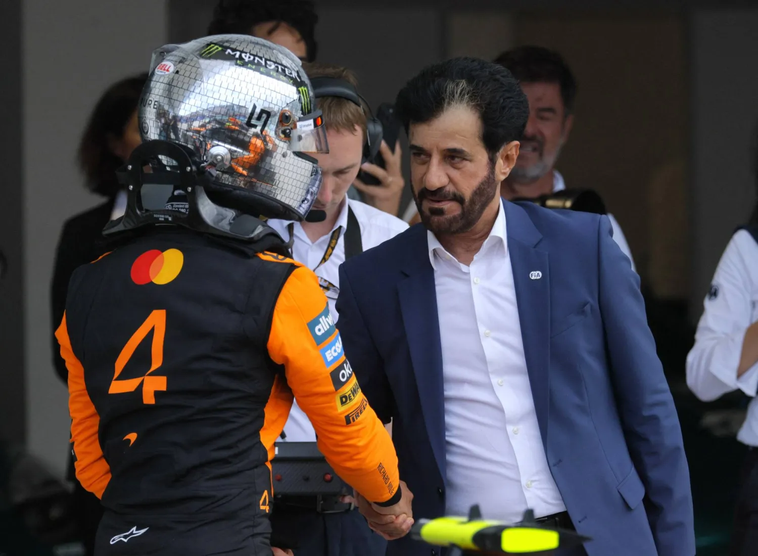 محمد بن سليم رئيس الاتحاد الدولي للسيارات (رويترز)