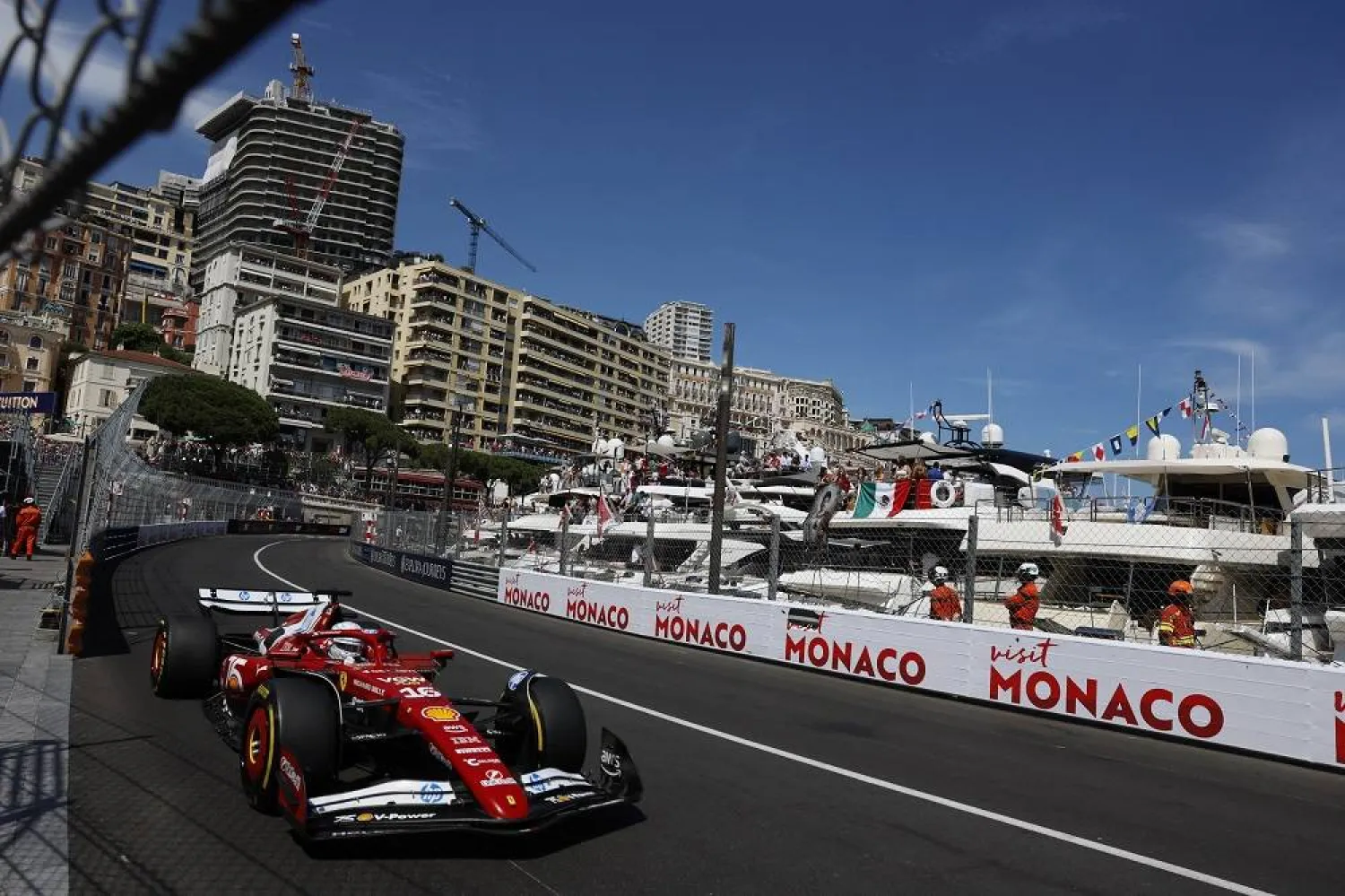 Formula One F1 - Monaco Grand Prix - Circuit de Monaco, Monaco - May 25, 2025 Ferrari's Charles Leclerc in action during the race. (Reuters) 