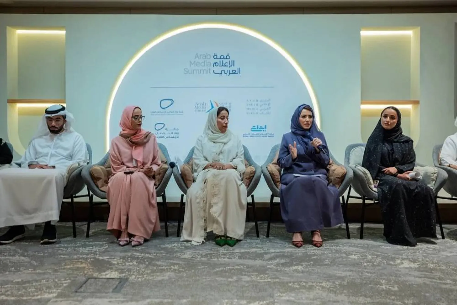  Maryam Al Mulla, Acting Director of the Dubai Press Club, speaks about the Arab Media Summit 2025 agenda. (X) 