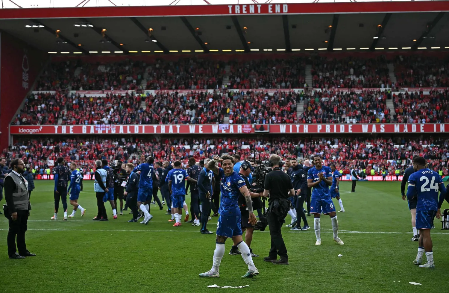 يبحث تشيلسي عن لقب أوروبي جديد في ثالث أبرز البطولات القارية للأندية بعد موسم محلي متواضع (أ.ف.ب)