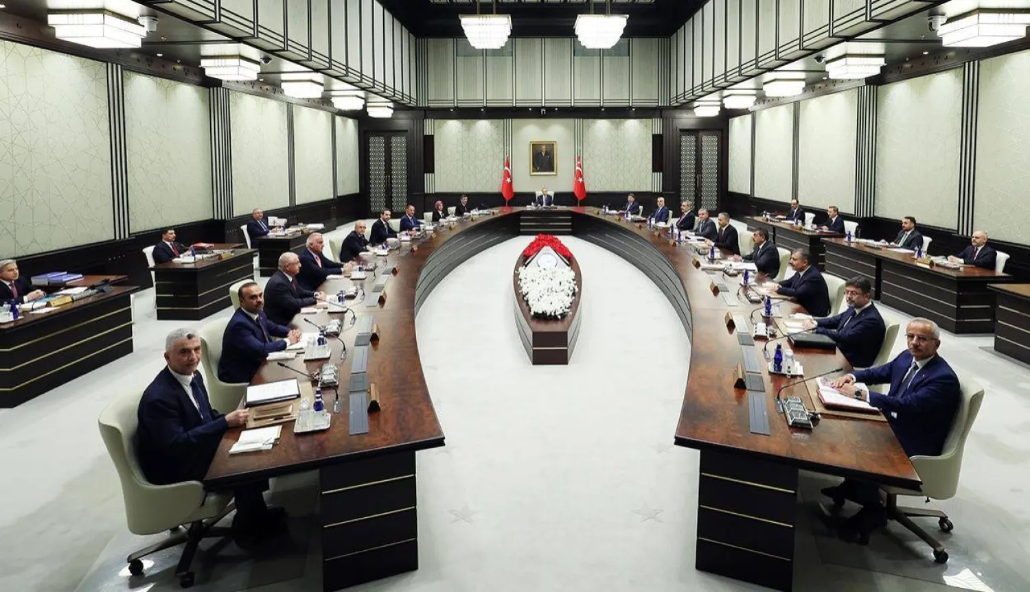 أحد اجتماعات الحكومة التركية برئاسة إردوغان (الرئاسة التركية)