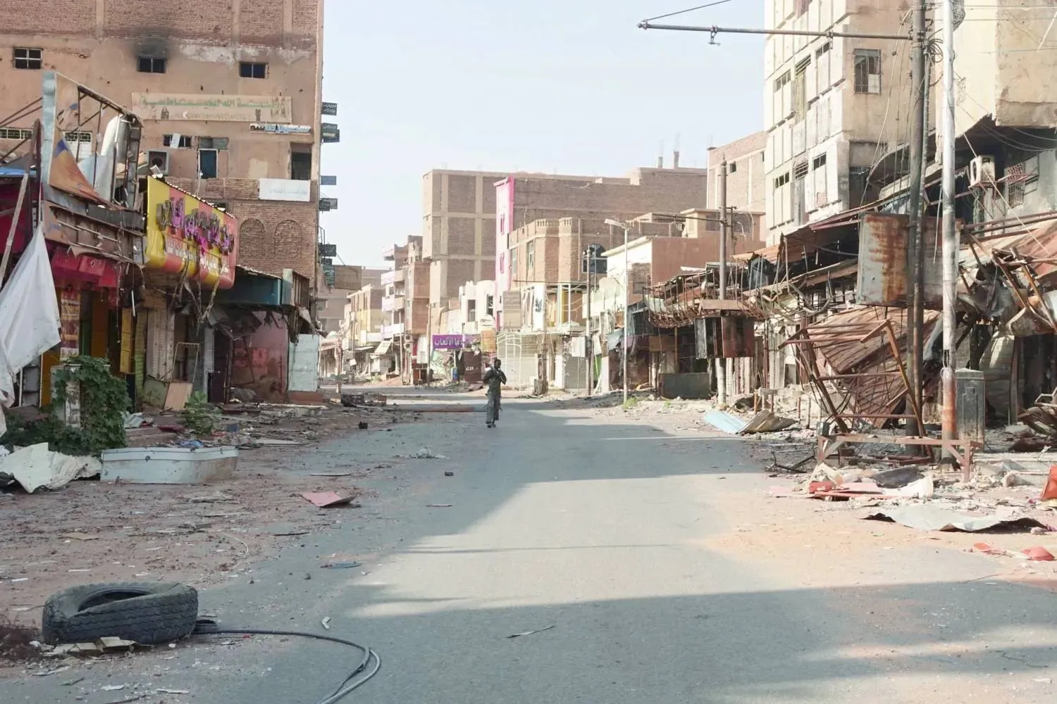 Destruction in Old Omdurman, site of fierce clashes between the army and RSF. (Reuters) 