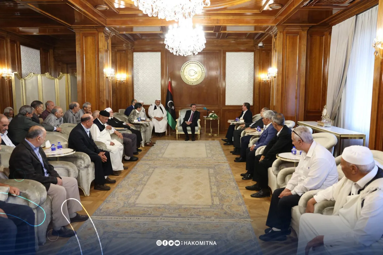 من اجتماع الدبيبة مع أعضاء وفد غريان (حكومة الوحدة)