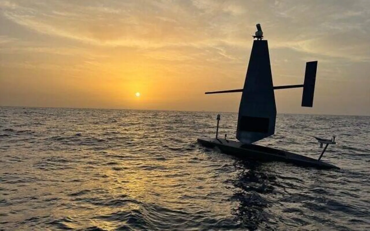 سفينة مسيّرة تابعة للبحرية الإسرائيلية قبالة سواحل إسرائيل 27 مايو 2025 (الجيش الإسرائيلي)