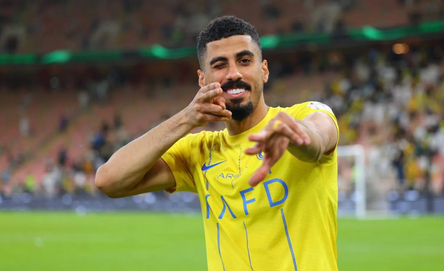 علي لاجامي انضم للنصر في 2020 قبل انتقاله إلى الهلال (نادي النصر)