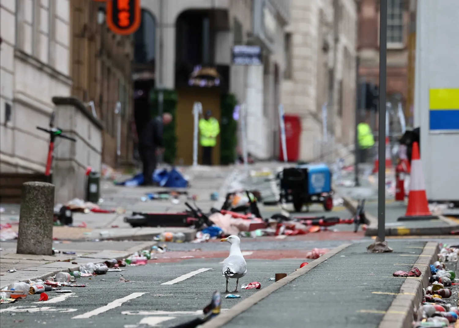 تداعيات حادث الدهس في ليفربول مستمرة (رويترز)