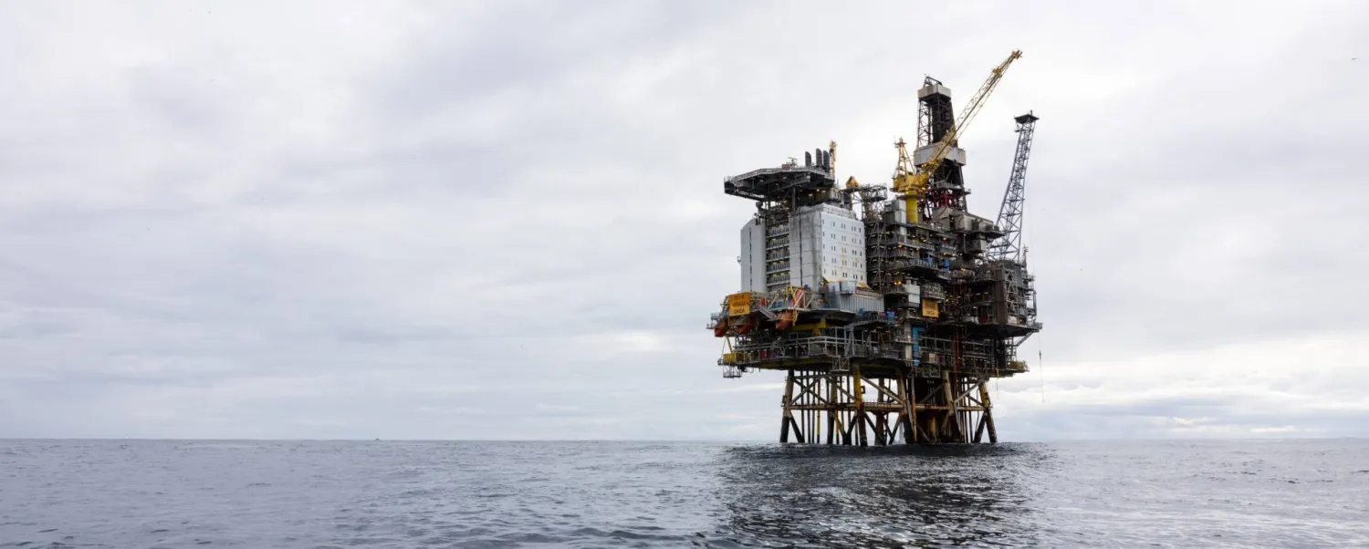 منصة نفط في حقل «براج» ببحر الشمال (الموقع الإلكتروني لشركة أوكيا)