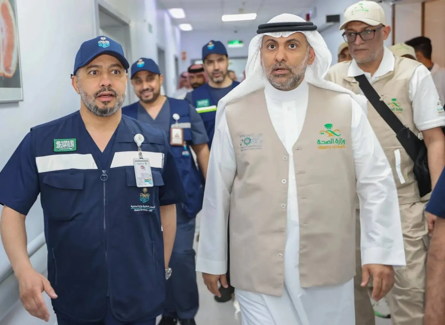 فهد الجلاجل وقف على جاهزية الخدمات الصحية لموسم الحج (وزارة الصحة السعودية)