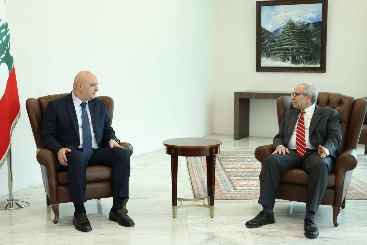 رئيس الجمهورية جوزيف عون مستقبلاً رئيس الحكومة نواف سلام (رئاسة الجمهورية)