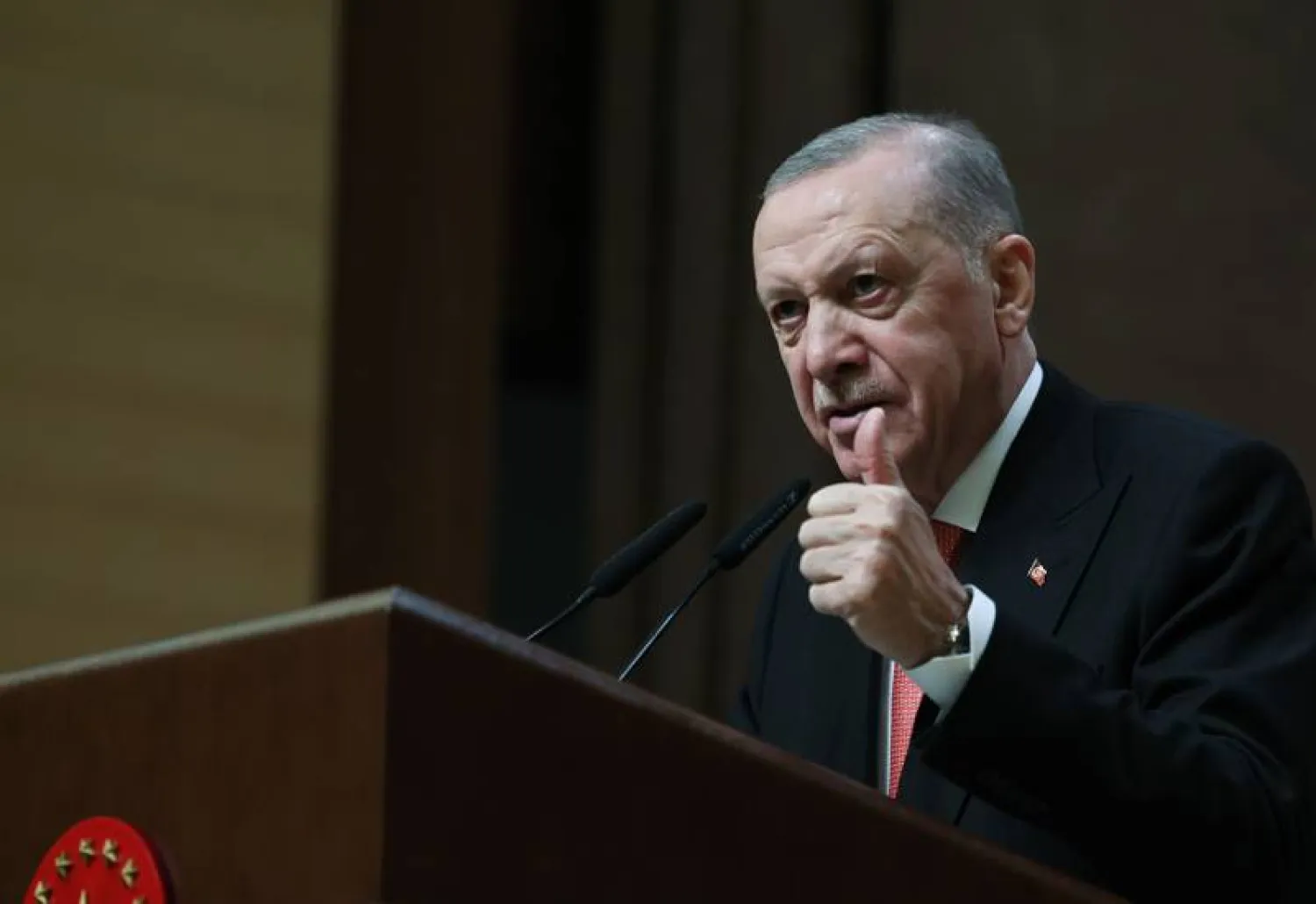 الرئيس التركي رجب طيب إردوغان اتهم «قسد» بالمماطلة في تنفيذ اتفاقها مع الحكومة السورية (الرئاسة التركية)
