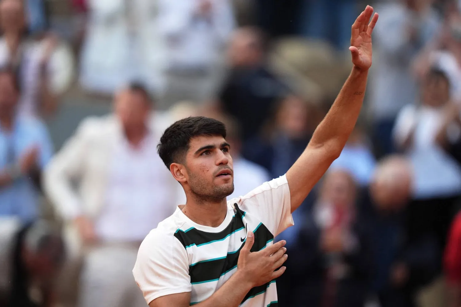 ألكاراس عازم على مواصلة التقدم في رولان غاروس للتنس (أ.ف.ب)