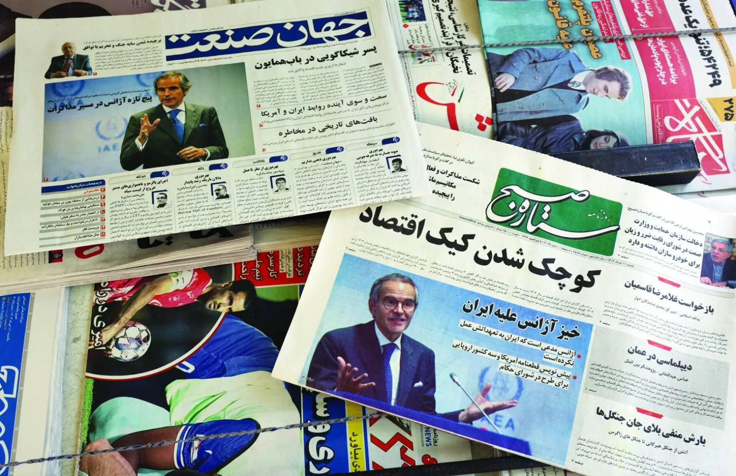 صحف إيرانية تنتقد مدير «الوكالة الدولية للطاقة الذرية» رافاييل غروسي (إ.ب.أ)