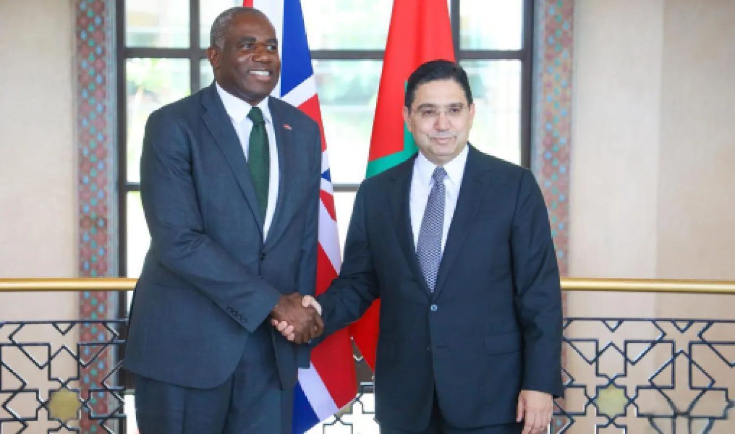 من لقاء لامي مع نظيره المغربي ناصر بوريطة (وكالة الأنباء المغربية)